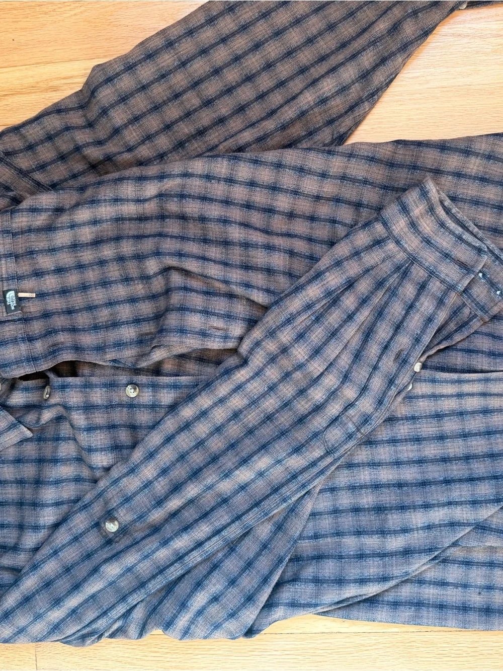 The North Face Plaid Jacket in Navy and Brown